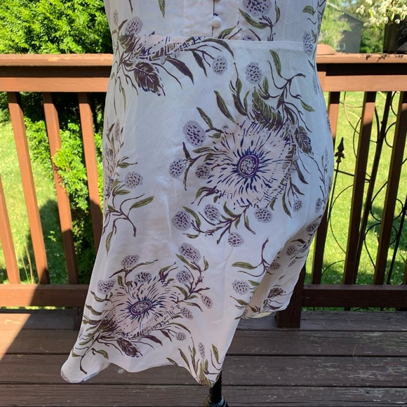 Madewell Ivory Floral Silk Slipdress - Picture 4 of 6